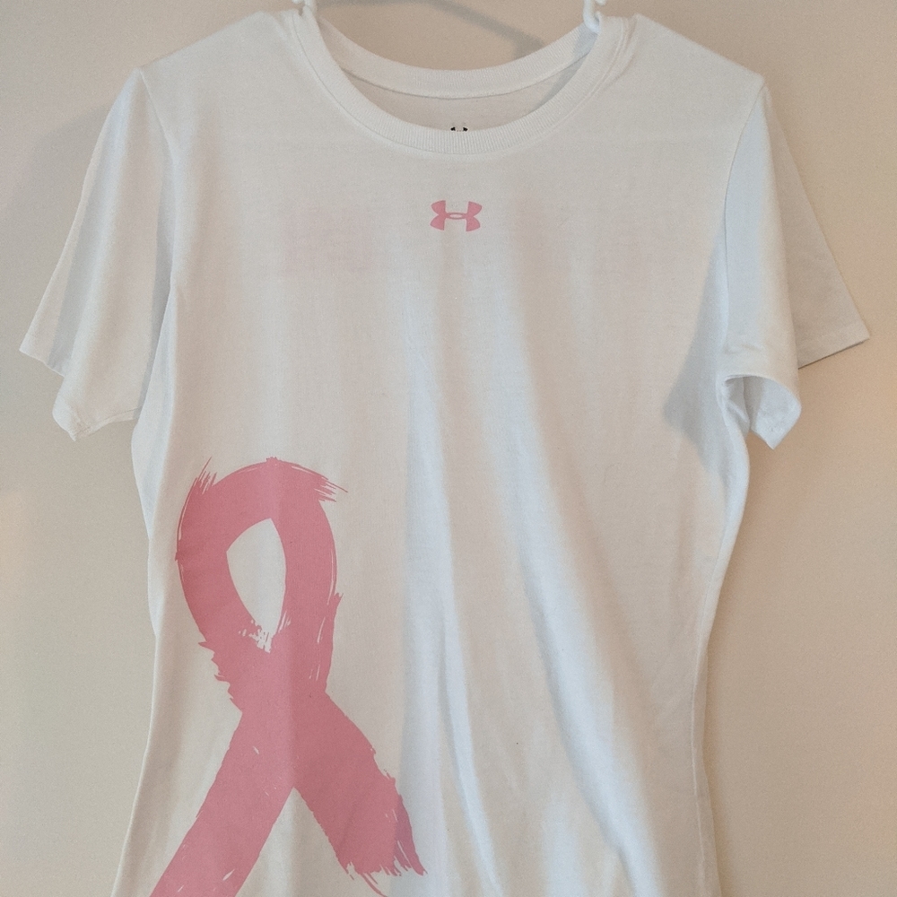 Women's Under Armour breast cancer tee